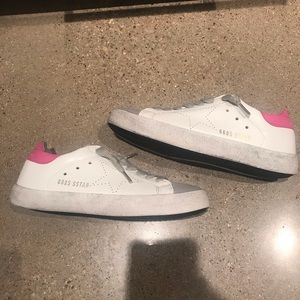 Sneakers with pink and star detail